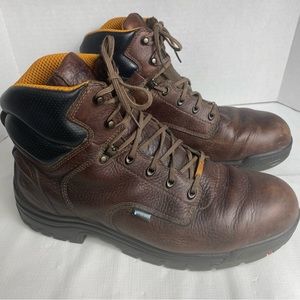Timberland Titan Saftey Toe Leather Work Boot Waterproof Pro 277 Men Size 14M.